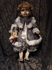 OOAK Creepy Doll, 20 In Tall, Handmade, Halloween Prop, Horror, Gore
