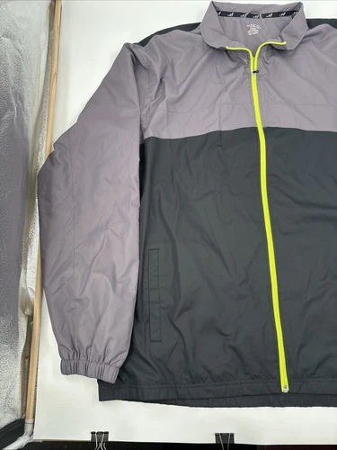 BCG  Mens Black/ Grey Windbreaker size XXXL zipper front. BCG Jacket. image 4