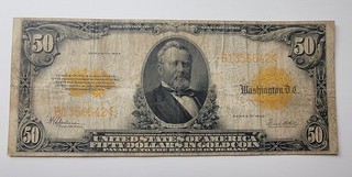 1922 Fifty Dollar Gold Certificate ($50 Large Note FR. #1200)