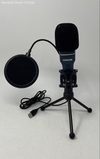Tonor TC-777 Blue USB Condenser Microphone With Tripod Pop Filter Not Tested