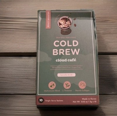 COLD BREW clöud café BEAUTY BOOSTER Cloud Select Arabica Blend COFFEE BB: 6/2026