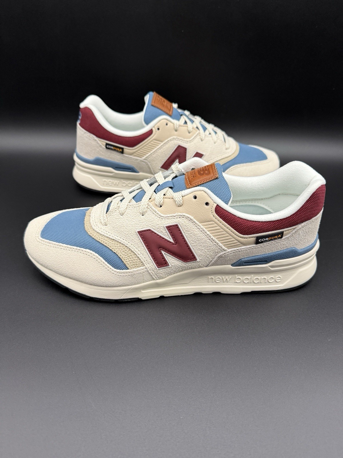 New Balance 997H Beige Shoreline Blue Men's Shoes Sneakers CM997HNL thumbnail 11