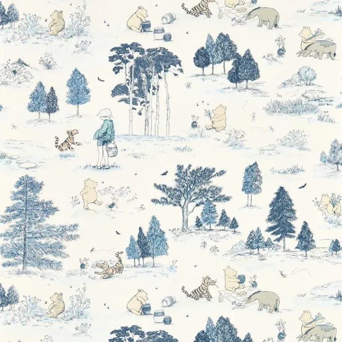 Sanderson - Disney Home Sanderson Winnie the Pooh Bonbon Blue 217281 Batch AA5