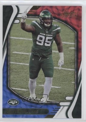 2021 Panini Absolute Red White & Blue Kaleidoscope Quinnen Williams #90 0bt4