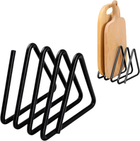 Schneidebrett Organizer Mit 4 FäChern, Platzsparend Schneidebrett Halter, Dreiec