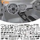✅Carbon Fiber Car Console Door Panel Decor Cover Trim Full Kit for Dodge Durango