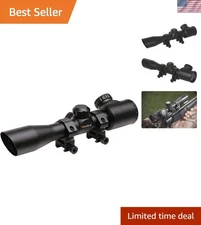 Compact 4x32mm Crossbow Scope with Dual-Color Illuminated Reticle & Weaver Mount