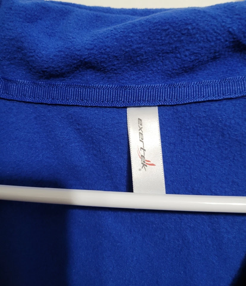 Exertek Women's Large Blue 1/4 Zip Pullover Fleece Jacket New With Tags - Image 2 of 4