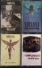 NEW 4PCS Nirvana Nevermind Album Cassette Tape Songs Cassette Tapes Retro gift