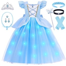 G.C Girls Light Up Princess Costume, Size 110 3-4 Years