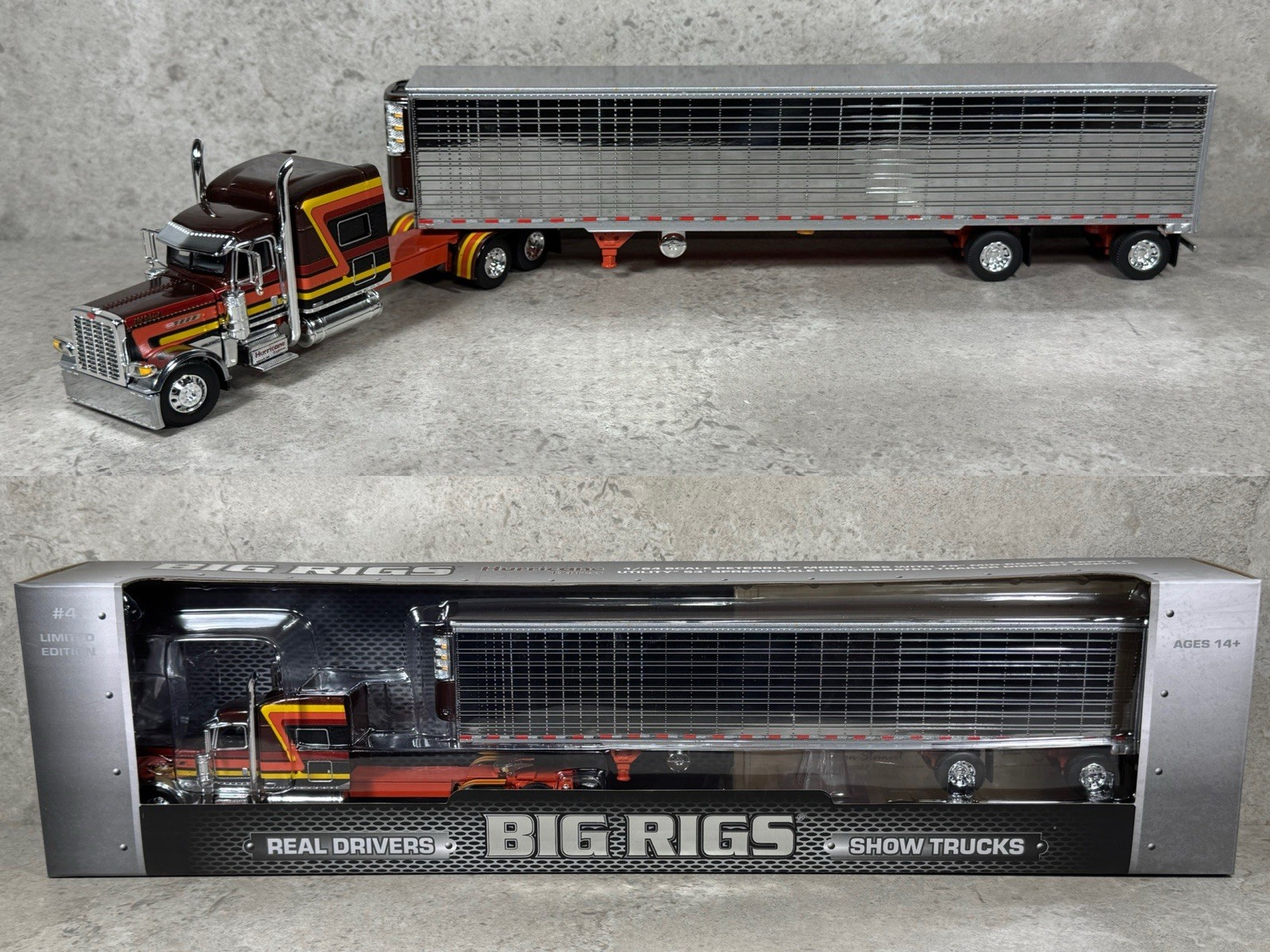 1/64 Peterbilt 389 w/ Utility Reefer Big Rigs Series 2 #4 Hurricane Express DCP