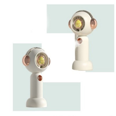 Portable Handheld Misting Fan Niedliche Cartoon USB Wiederaufladbare Persönliche