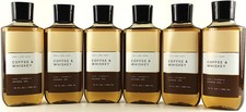 QTY 6 - Bath Body Works Mens COFFEE WHISKEY 3-1 Hair Face Body Wash Gel 10oz