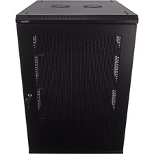 18U Wall Mount Network Server Data Cabinet 24-inch Perforated Door w/shelves
