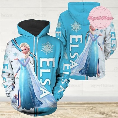 Elsa Hoodie, Frozen 3D Hoodie, Elsa Womens, Disney Elsa Hoodie,