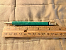 Diamond Metal Diplomat Green Marbled Mechanical Pencil Circa 1930