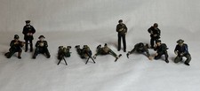 Vintage Painted Plastic Assorted Infantry Soldiers-Lot Of 11