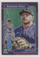 2021 Donruss Optic Diamond Kings Green Dragon Prizm 42/88 Trevor Story #29 0c3e