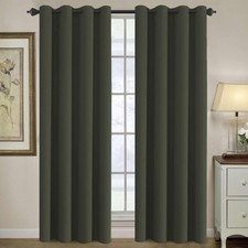 H.VERSAILTEX Blackout Curtain 52x84" Thermal Insulated Window Drapes Energy Savi