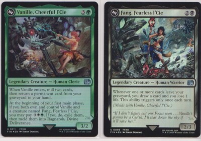 Mtg Fang, Fearless I'Cie and Vanille,cheerful I'Cie Foil FF Connecting art