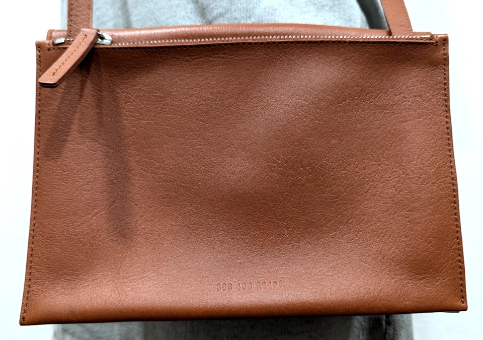 SHINOLA DETROIT 手风琴 斜挎包 皮革 BOURBON 包 钱包 美国制造 $450 VEUC — 第 4/4 张图片