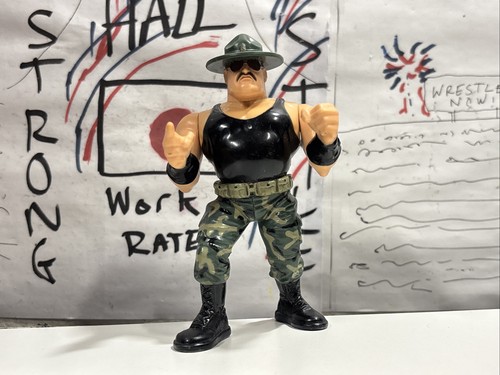 WWF Sgt Slaughter Hasbro Wrestling Figure Series 3...