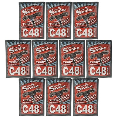 Double Snake Turbo Yeast C48 Extreme Professional Quality 130g (10 Pack)