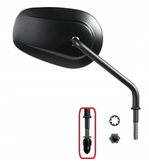 Paire de rétroviseurs pour HARLEY SPORTSTER DYNA SOFTAIL TOURING ROAD GLIDE K... - Photo 3/4