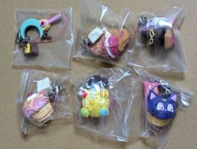 Sailor Moon Crystal Sweets Charm Set of 6 Unopened Unused Character Accessories