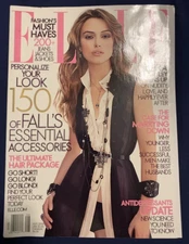 ELLE Aug. 2006 KEIRA KNIGHTLEY on Nudity, Love+ Jeans Jackets & Shoes fashion