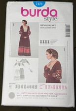 Burda 7171 Renaissance Costume Sewing Pattern Misses 10-24 Uncut