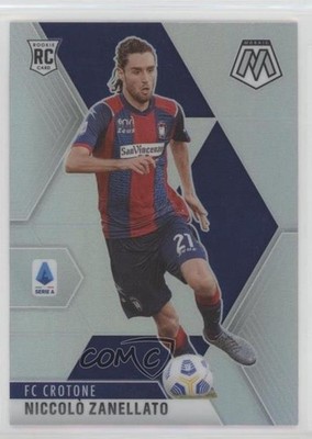 2020-21 Panini Mosaic Serie A Silver Prizm Niccolo Zanellato #39 Rookie RC 0ms6