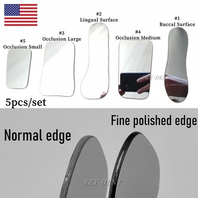 Dental Orthodontic Intra oral Photography Mirrors Glass Reflector Mouth Mirror
