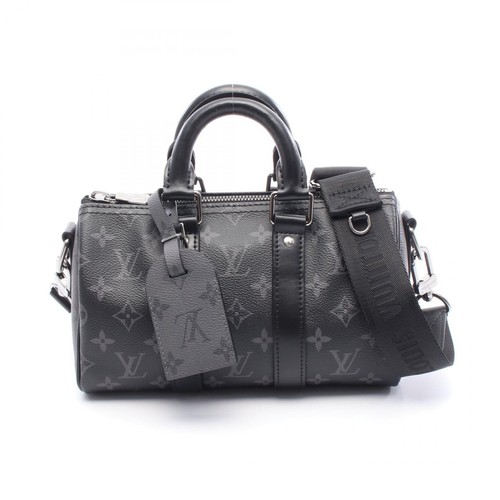 Louis Vuitton Keepall Bandoulière Monogram 2Way Bag Men Black One Size