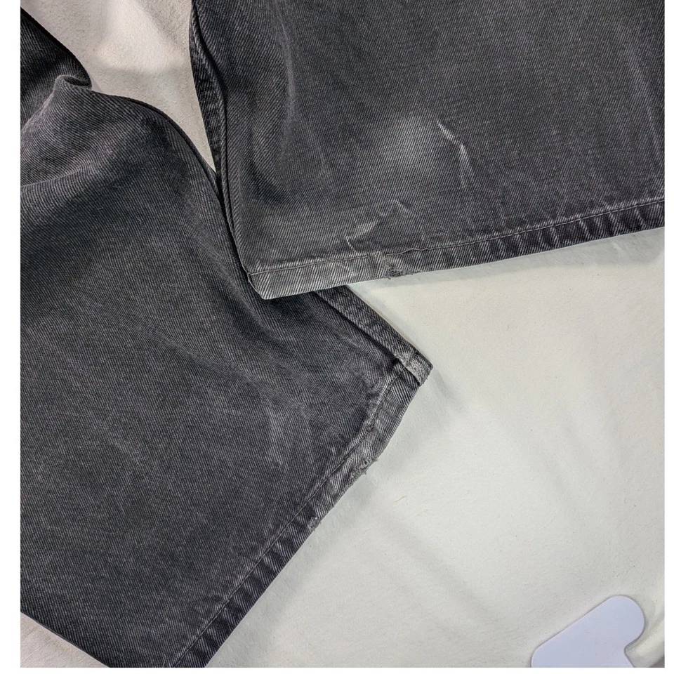 Levi Strauss 550 Denim Jeans Mens W56 L30 Black BIG Relaxed Fit Classic Straight - Image 4 of 4