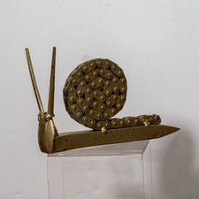 Handmade Metal Snail Figure Recycled Metal Art Sculpture