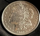 1921 MORGAN SILVER DOLLAR .900 SILVER .100CU UN .7734 TROY OUNCES OF PURE SILVER