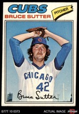 1977 Topps #144 Bruce Sutter Cubs RC HOF 3 - VG