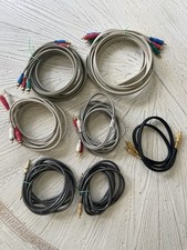 Seven RCA to RCA Cable Male Stereo Audio Patch Coaxial Cord L/R Gold Plated