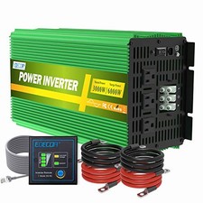 Pure Sine Wave Power Inverter 3000 Watt DC 12V to 110V 120V AC 3000W-12V PSW