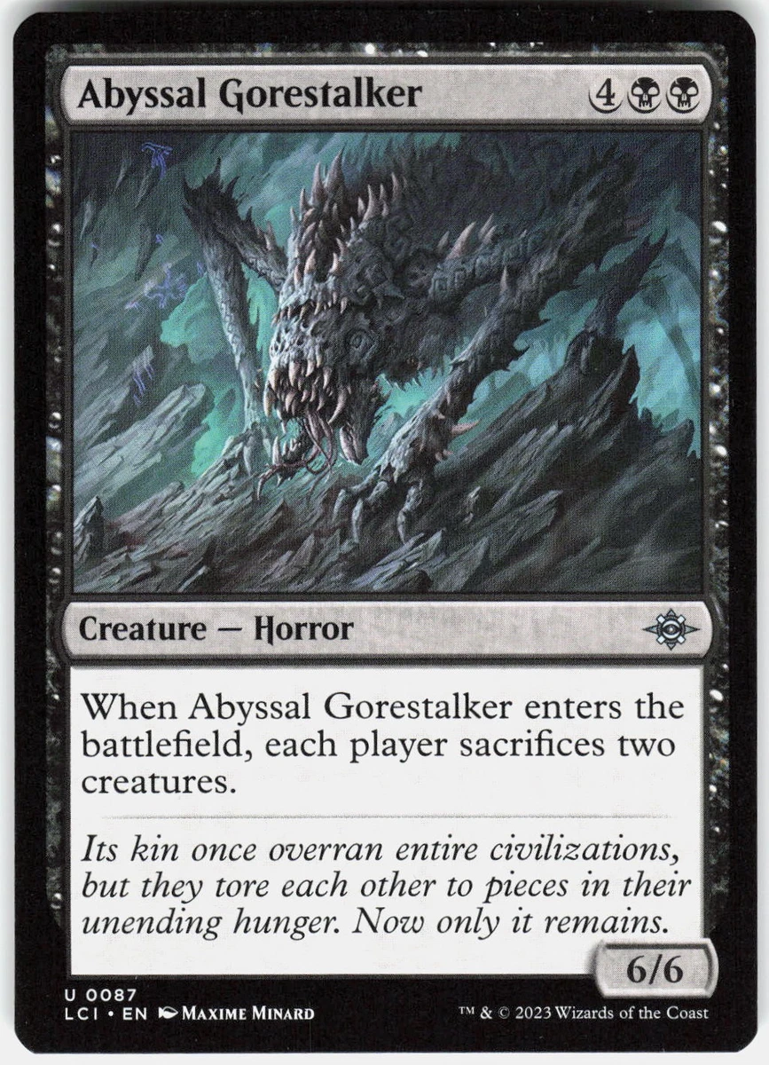 The Abyss Magic: The Gathering Individual Trading Card Games for