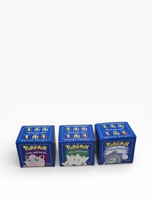 NEW Pokemon 23k Gold Plated Trading Card Set Of 3 Togepi Poliwhirl Jigglypuff