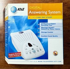 AT T Digital Answering Machine 1738 Time/Day Stamp New Unopened Box