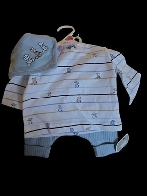3-teiliges Little Nutmeg Baby Junge Set Neugeborene W6