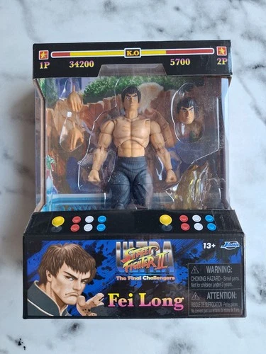 Jada Toys Ultra Street Fighter II: The Final Challengers Fei Long Action Figure