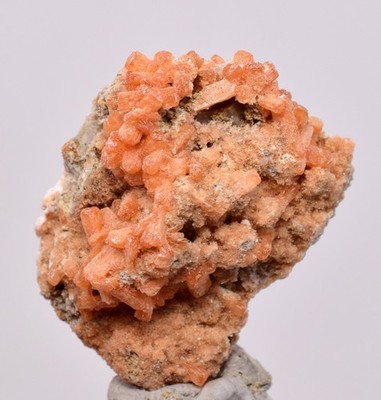 2,8 cm ROT ORANGE ZEOLITH STILBIT LAUMONTIT CALCIT KRISTALLE PERU FB99