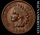 1904 Indian Head Cent - Scarce  Uncirculated  Lustrous  No Reserve  #L3633