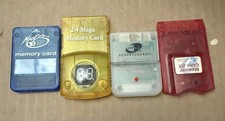 Playstation Memory Cards, Lot Of 4 - Mad Catz, Performance, Nyko - Tested