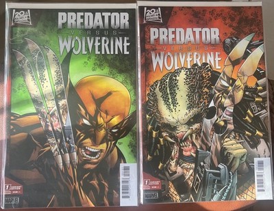 Predator Vs. Wolverine #1 - Mike McKone Lot - Hulk 340 Homage Variant - Marvel