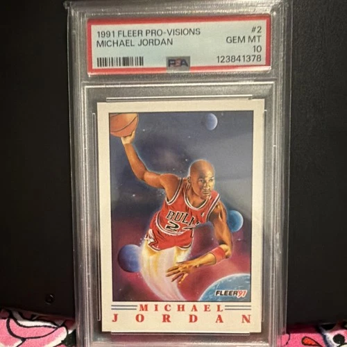 Fleer 1991-92 Pro Vision Michael Jordan #2 PSA 10 Chicago Bulls NBA Insert